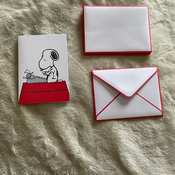 Pack of 6 small greeting cards feat. Snoopy - Picture 2 of 2